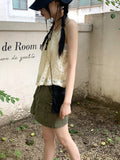 Chuti Vintage See-through Lace Bustier Sleeveless