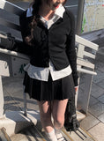 Oke Stripe Tie Shirt Blouse