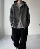 Vintage Dying Hood Zip-Up