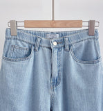 Raven Summer Cool Banding Wide Denim Pants