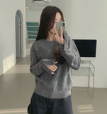 Wool Warmer Button Sleeve Silt Feminine Long Sleeve Knit