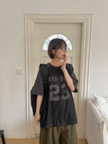 [Unisex] Neilto Color Matching Mesh Over Short Sleeve Tee