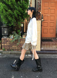 STRAP SHIRRING SLEEVE T