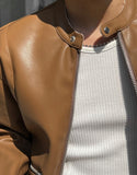 Derock Leather Blouson Jacket