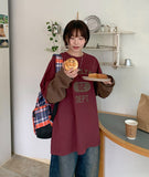 [unisex] Clean Layered Color Matching Over Long Sleeve Tee