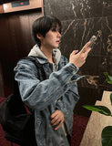 Overfit Hood Detachable Denim Jacket