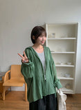 Miltu Summer See-through Hood Shirt