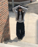 Remo fleece track wide pants