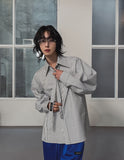 [LANARCH] Eckley Stripe Tie Shirt
