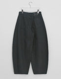 Kimri Button Cotton Balloon Wide Pants