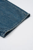 Morgan reverse pocket wide denim pants