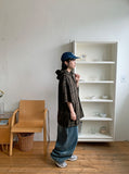 Bemer Check Cap Hood Short Sleeve Shirt