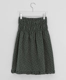 Itpur Flower Banding Peach Fuzz Frill Midi Skirt