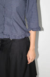 FRILL CHECK SHIRT
