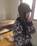 Kumu Nordic Round Collar Two-Way Knit Zip-Up