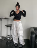 Lorna Pigment Nylon Double Cargo Pants