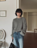 Faber slub washed wide denim