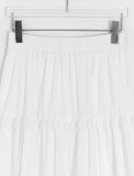 Vein Lace Banding Long Skirt