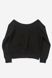 Star off-shoulder sweatshirt