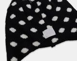 Madi Dot Earflaps Knit Beanie