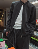 Beuel Pigment Snap Semi Crop Zip Up