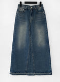 Seoet Denim Long Skirt