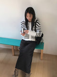 [Fur lining] Reveal vintage belt shirring suede 3cm middle boots