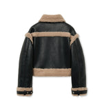 Crop Shearling Boucle Mustang