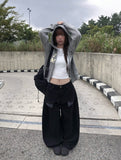 I Love Stripe Hood Zip-Up