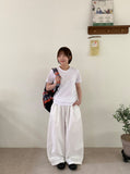 Harletter Star Embroidered Crop Short Sleeve Tee