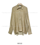 Stone Dyeing Wrinkle Over Shirt