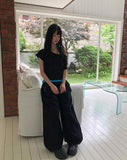 [Sleeveless + Short Sleeve Set] Zelda Halter Sleeveless Set