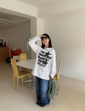 Sennove Star Lettering Layered Long Sleeve Tee