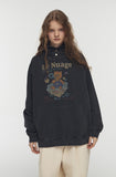 Bubble Heart Pigment Snap Hoodie