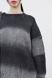 (Unisex) Rayon two-tone gradient knit