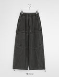 [unisex] Paple Summer Pigment Cargo Wide Pants