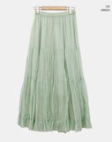 Fuggle Chiffon Tiered Long Skirt