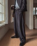 Sein Pintuck Wide Slacks
