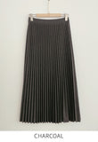 Devella Pleat Banding Long Skirt