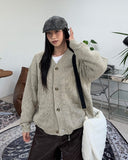 Alp Punching Knit Cardigan