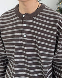 Lao Henley Neck Knit Long Sleeve