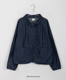 Rat Round Collar Denim Jacket