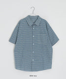 [unisex] Fusile Check Over Short Sleeve Shirt