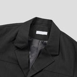 Ellier Three-Button Cropped Blazer