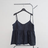 Breo denim sleeveless + denim pants set