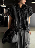 Cray Denim Short Sleeve Hood Jacket