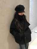 [2oz Quilting] Allen Middle Half Belt Double Coat