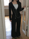 Shimo See-Through Slim Hood Zip-up