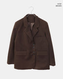 Yubil Button Collar Pocket Blazer Jacket