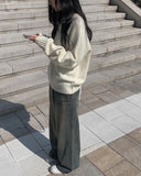 Newsy Washing Wide Denim Pants